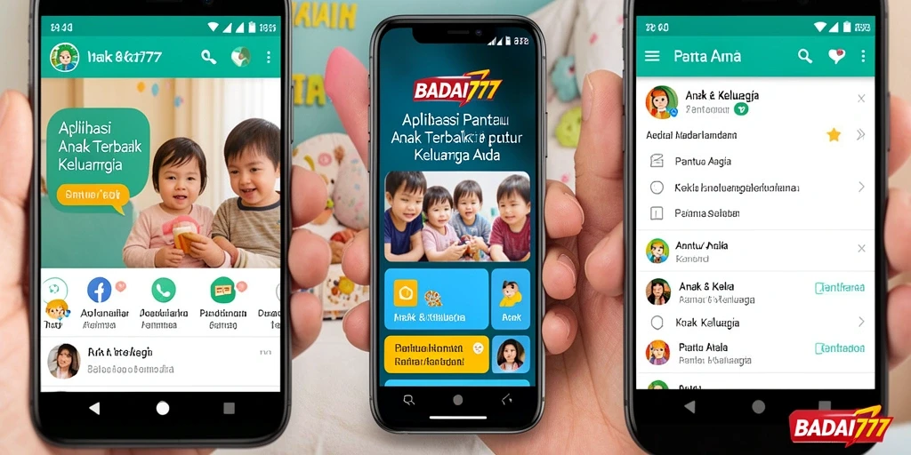 Antarmuka aplikasi BADAI777 untuk pemantauan anak yang intuitif dan user-friendly.