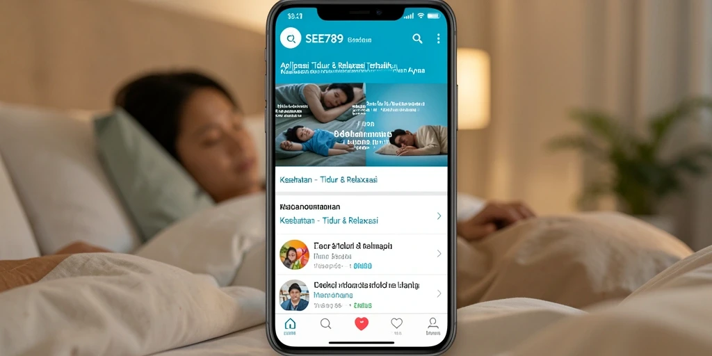 Antarmuka SEE789 yang user-friendly untuk relaksasi dan tidur.