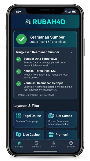Tampilan kanal resmi rubah4d